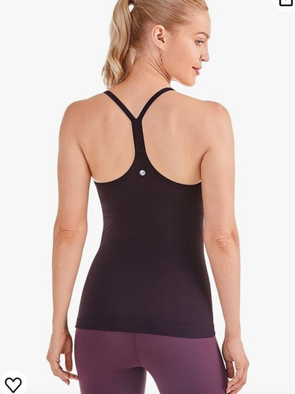 NWT CRZ YOGA Workout Sports Tank Top Racerback Athletic Women's Large / 12 - Picture 2 of 9